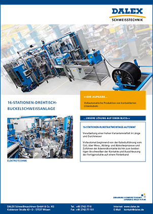 16-Stationen Drehtischanlage Elektrotechnik | Referenzen