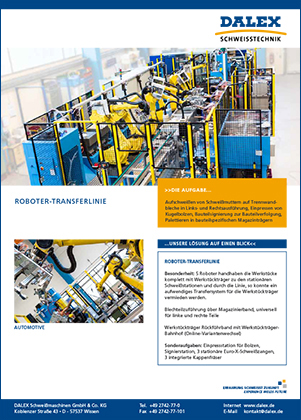 Roboter Transferlinie Automotive | Referenzen